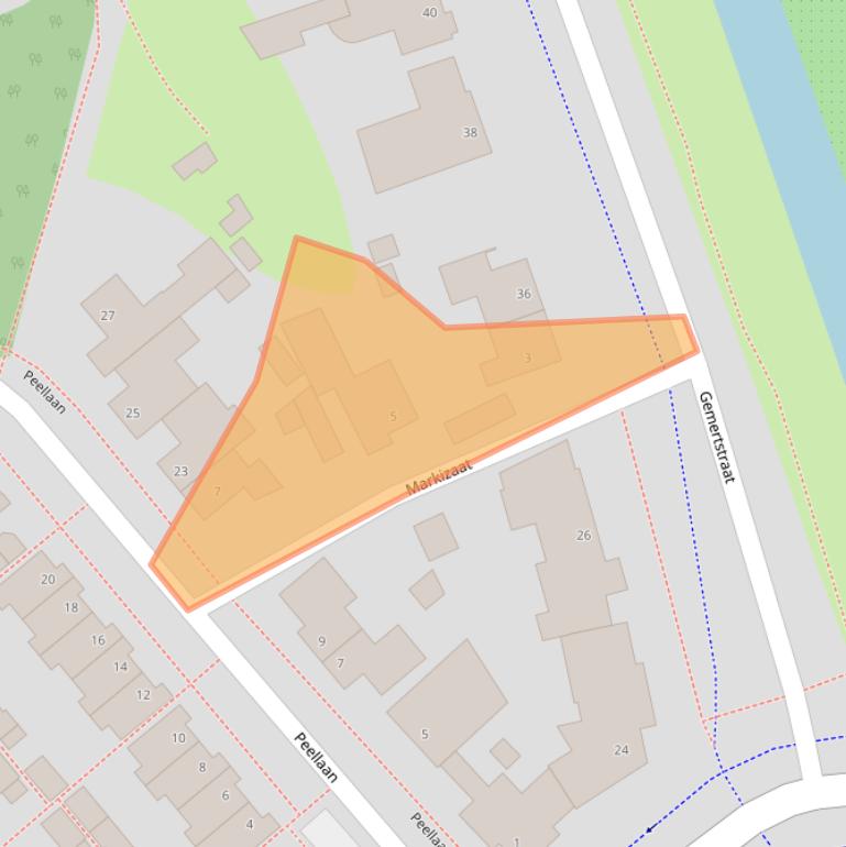 Kaart van postcodegebied 5345NP.