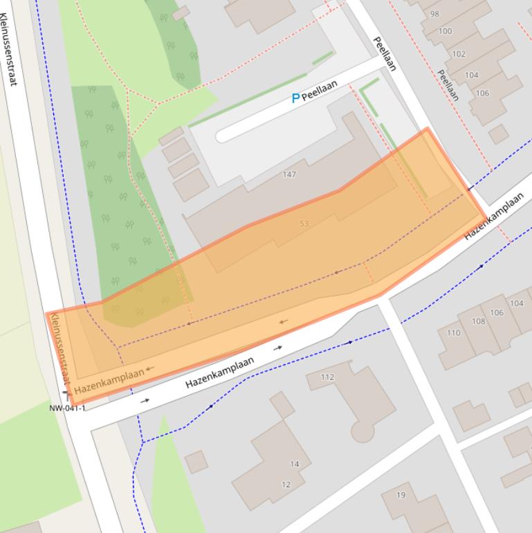Kaart van postcodegebied 5345NS.