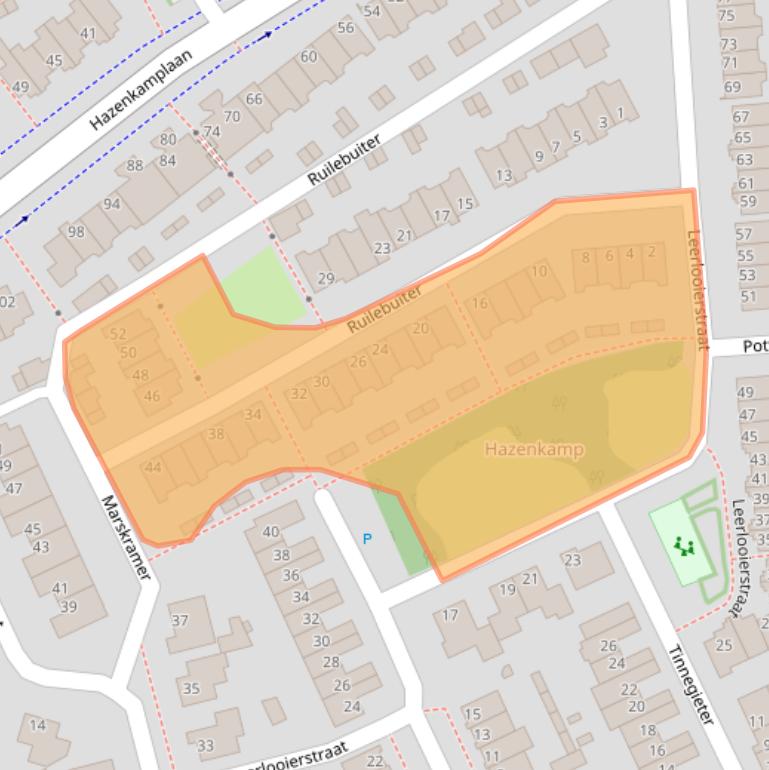 Kaart van postcodegebied 5345PH.