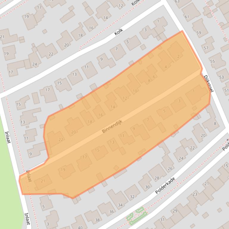 Kaart van postcodegebied 5345RD.