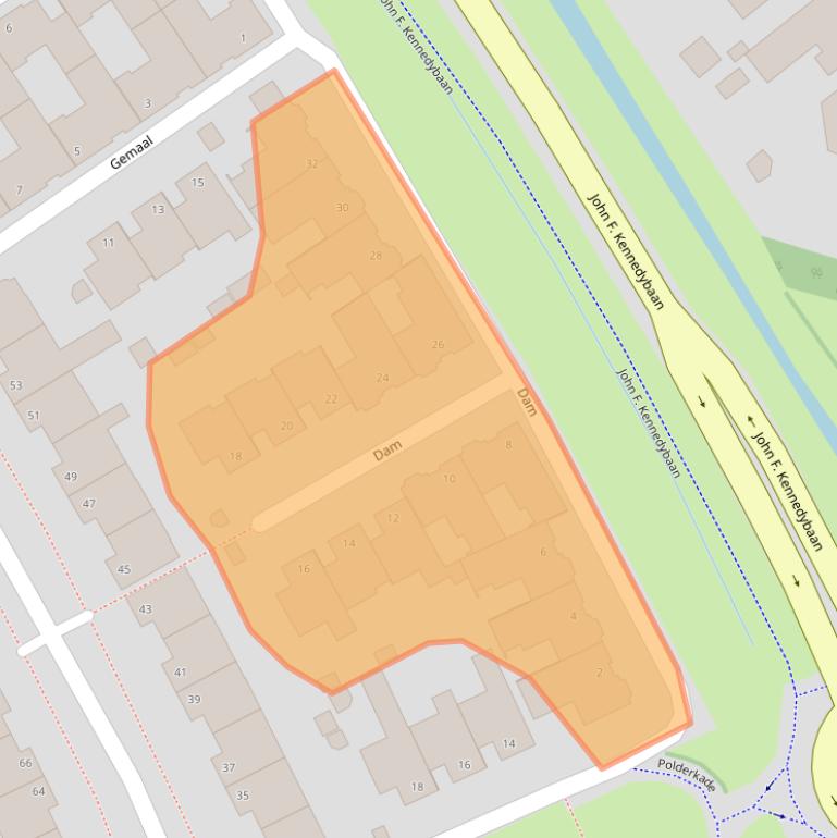 Kaart van postcodegebied 5345RE.