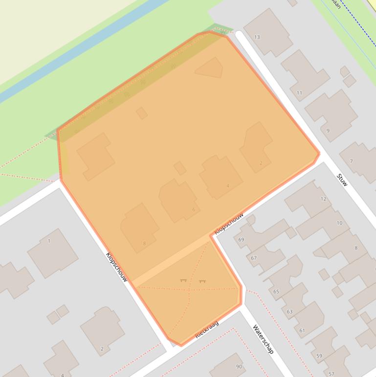 Kaart van postcodegebied 5345RL.