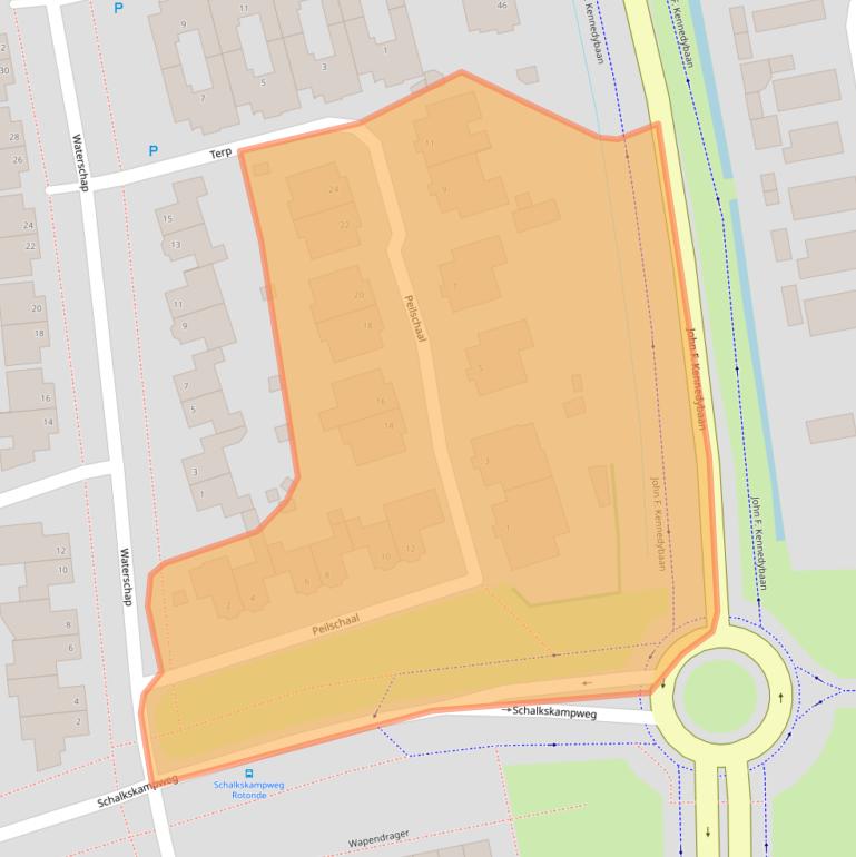 Kaart van postcodegebied 5345RP.