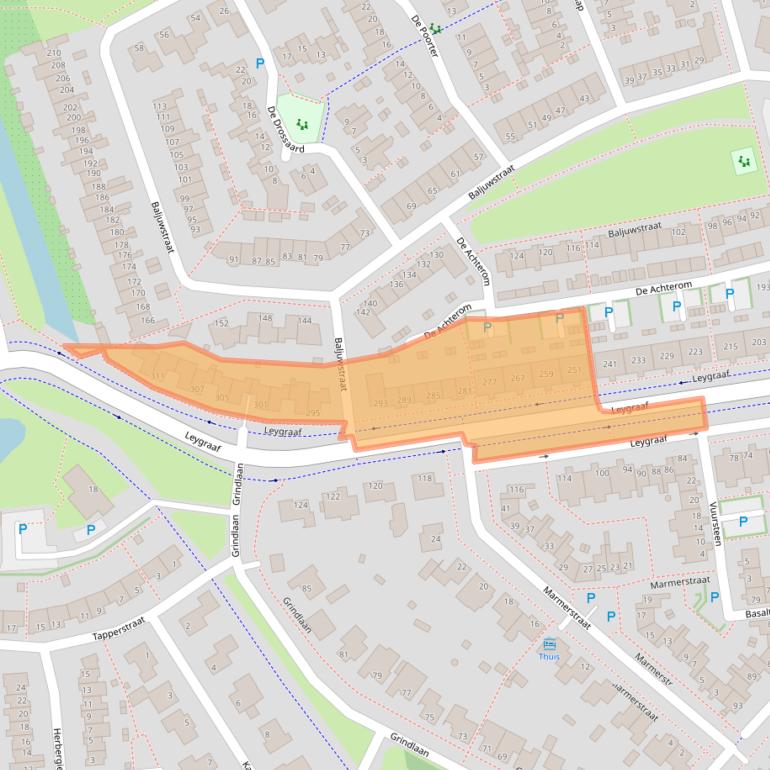 Kaart van postcodegebied 5345SJ.