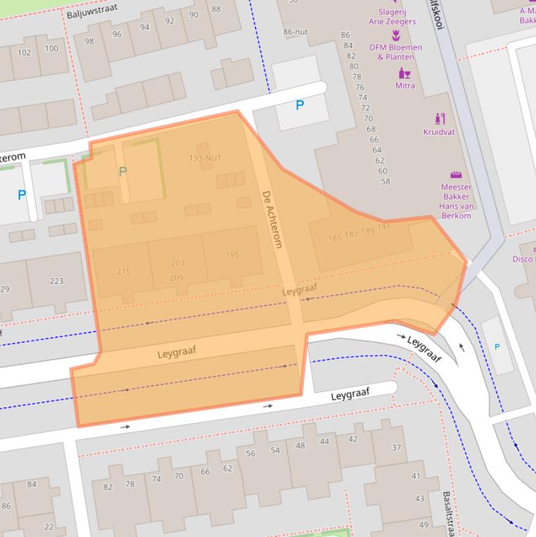 Kaart van postcodegebied 5345SL.