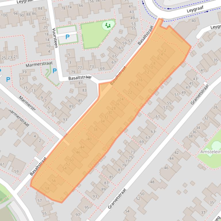 Kaart van postcodegebied 5345TC.