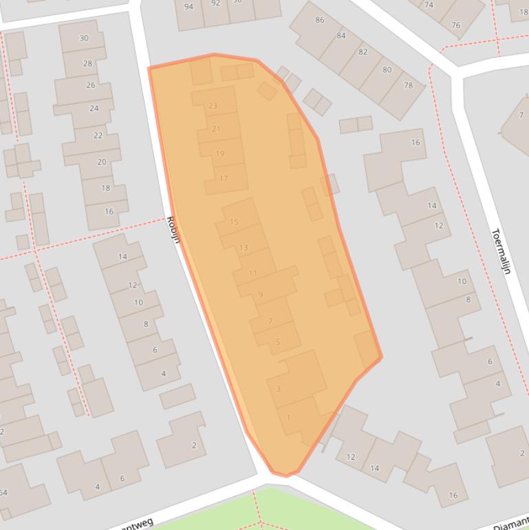 Kaart van postcodegebied 5345TD.
