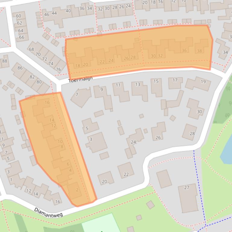 Kaart van postcodegebied 5345TK.