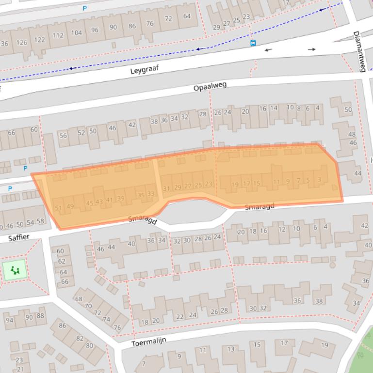 Kaart van postcodegebied 5345TL.