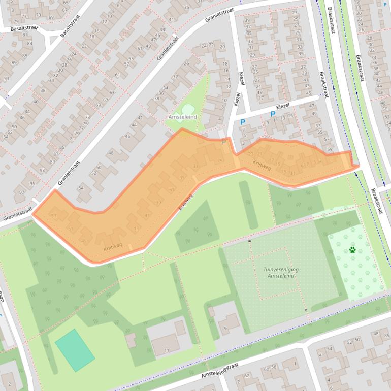 Kaart van postcodegebied 5345TT.