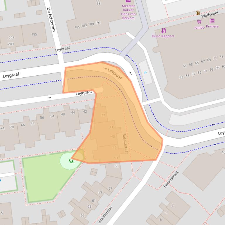 Kaart van postcodegebied 5345TX.