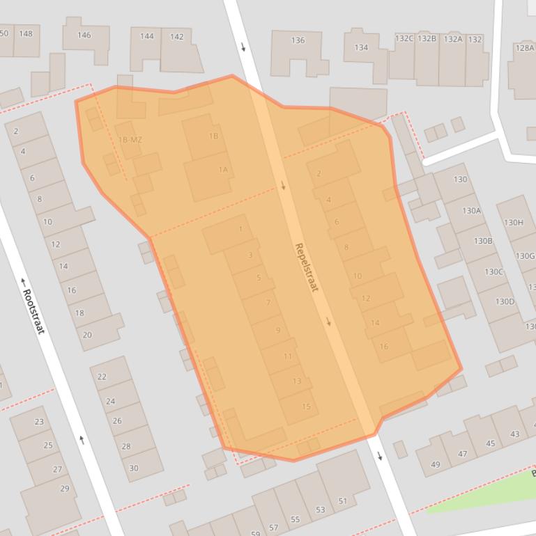 Kaart van postcodegebied 5345VC.