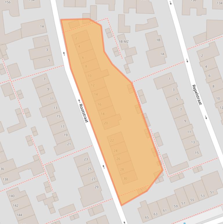 Kaart van postcodegebied 5345VE.