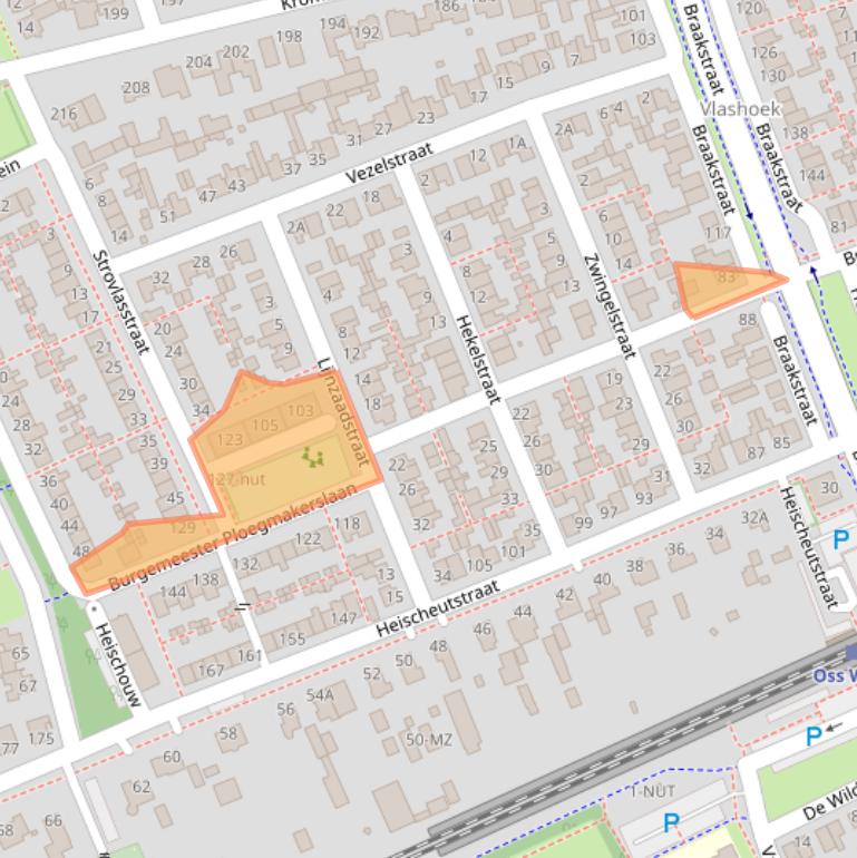 Kaart van postcodegebied 5345VK.