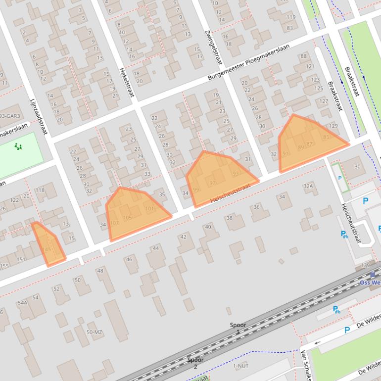 Kaart van postcodegebied 5345VS.