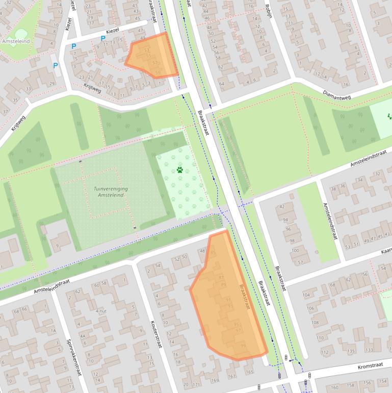 Kaart van postcodegebied 5345WX.