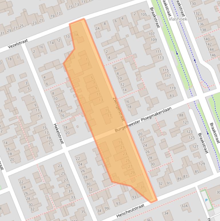 Kaart van postcodegebied 5345XE.