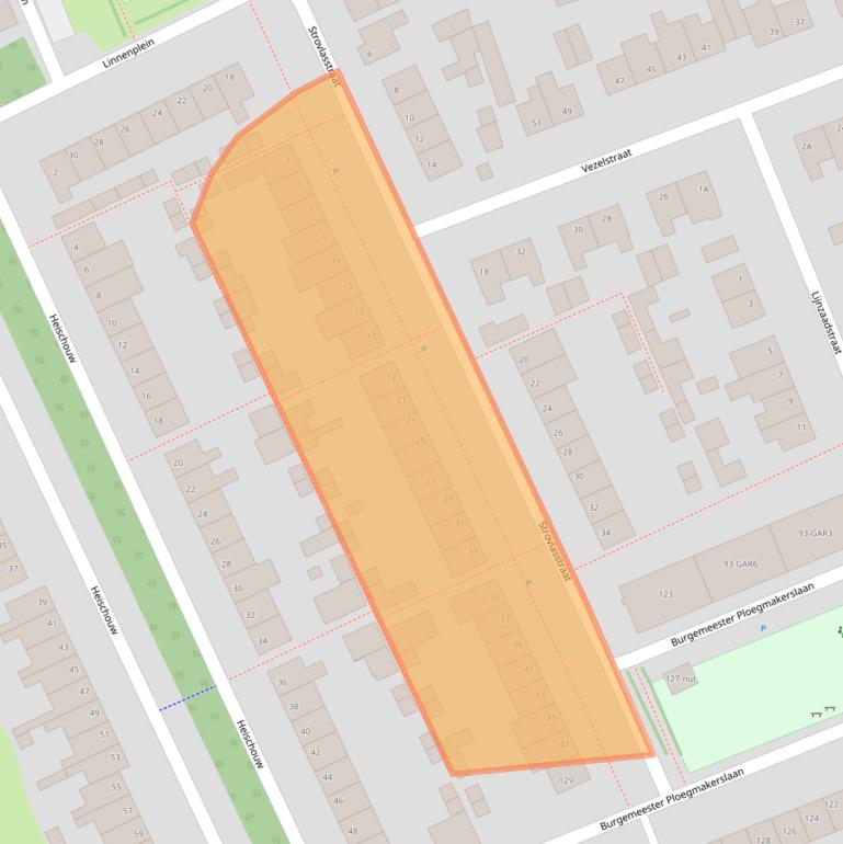 Kaart van postcodegebied 5345XM.