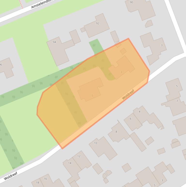 Kaart van postcodegebied 5345XX.