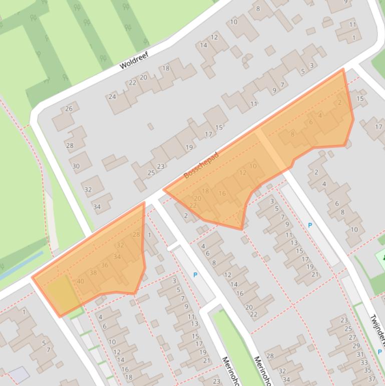 Kaart van postcodegebied 5345ZC.