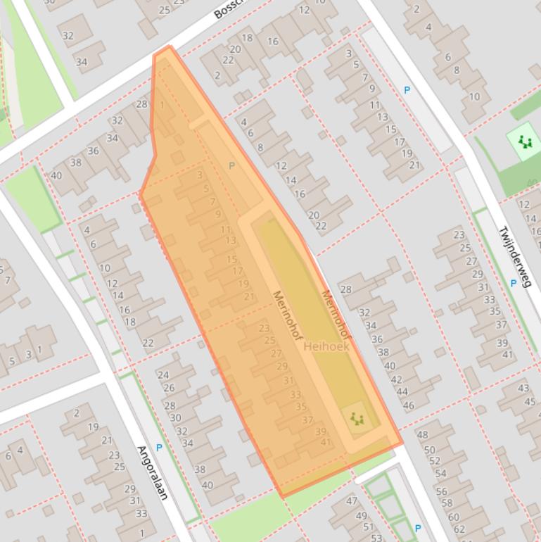 Kaart van postcodegebied 5345ZH.