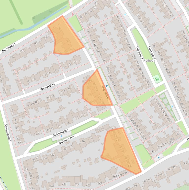 Kaart van postcodegebied 5345ZM.