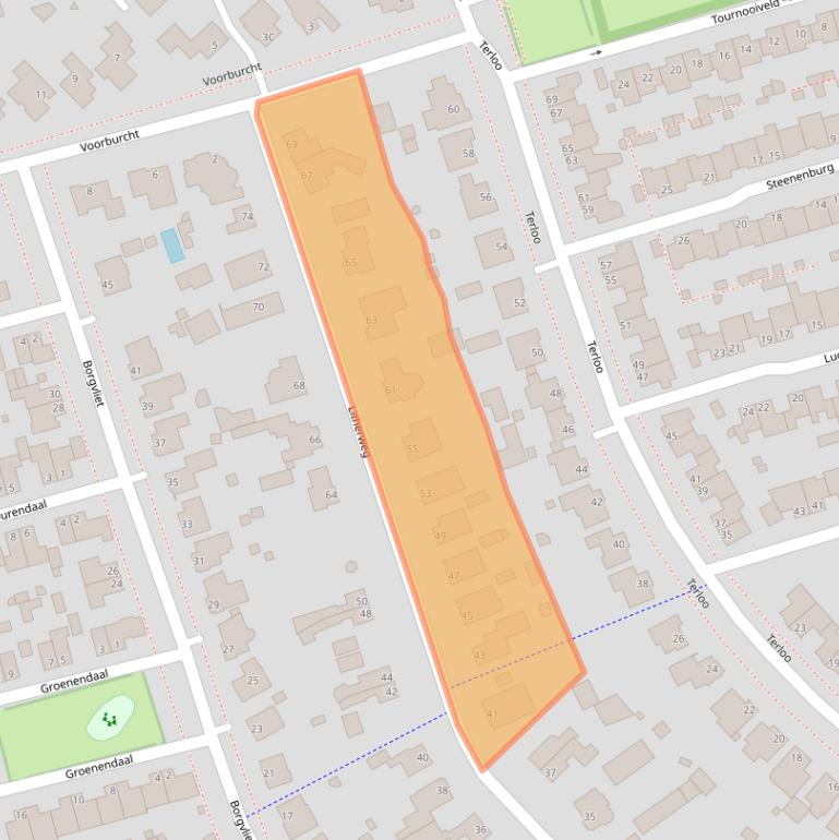 Kaart van postcodegebied 5346JC.