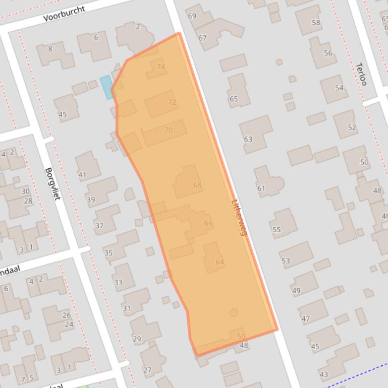 Kaart van postcodegebied 5346JE.
