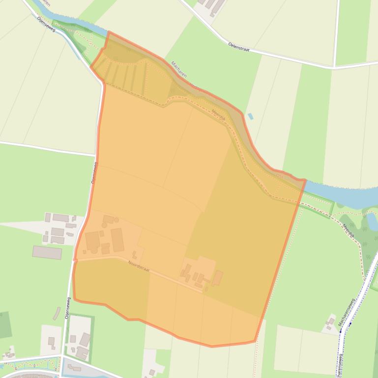 Kaart van postcodegebied 5346JL.