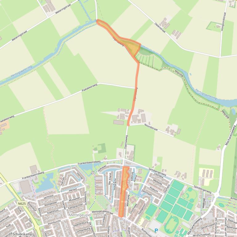 Kaart van postcodegebied 5346KA.