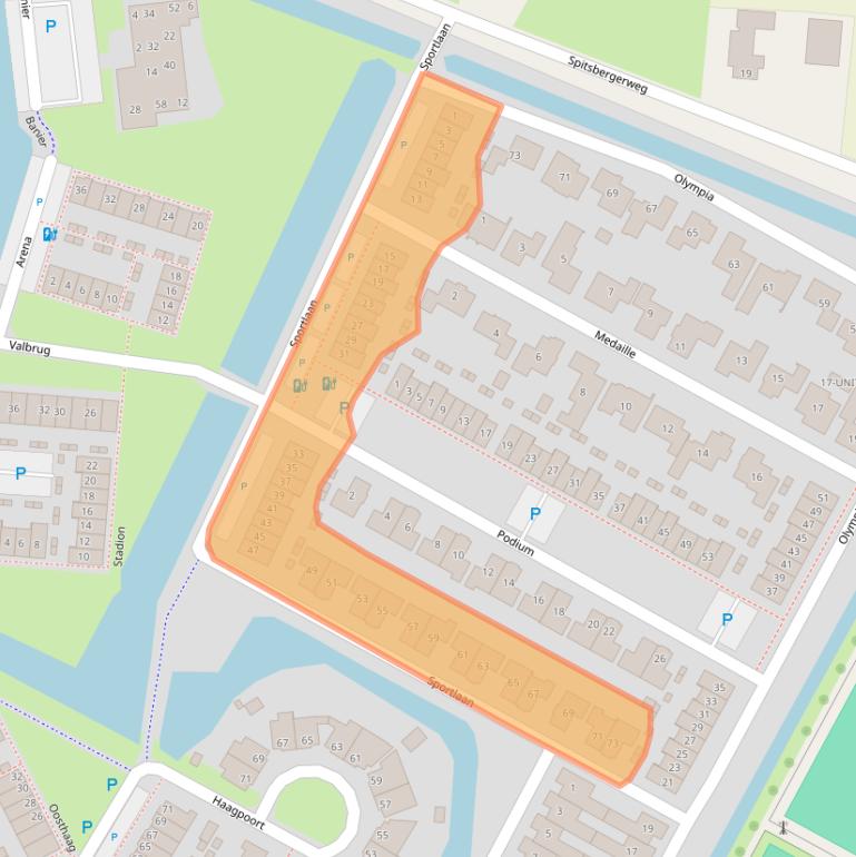 Kaart van postcodegebied 5346KS.