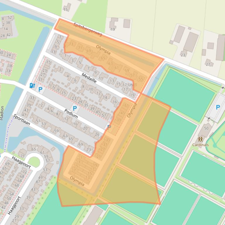 Kaart van postcodegebied 5346KT.