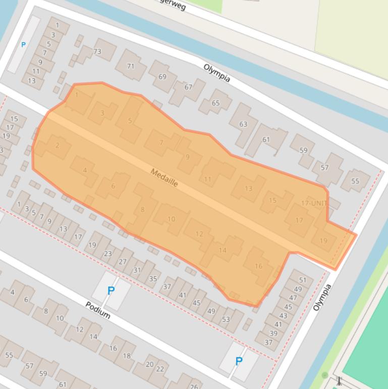 Kaart van postcodegebied 5346KV.