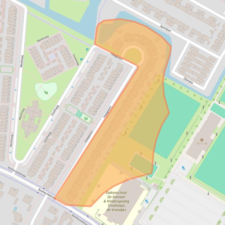 Kaart van postcodegebied 5346LC.