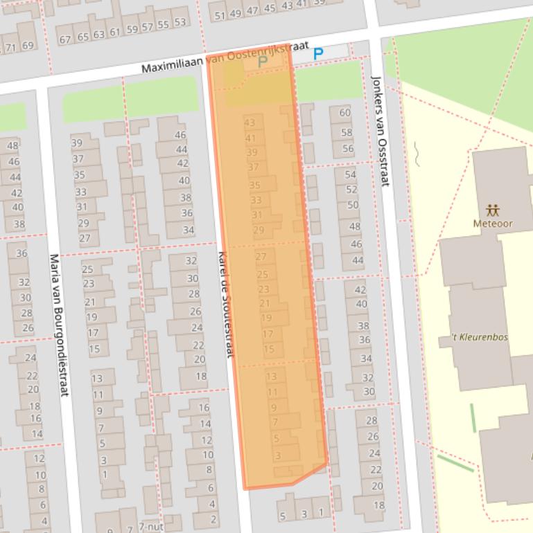 Kaart van postcodegebied 5346PR.