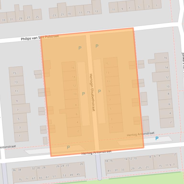 Kaart van postcodegebied 5346PX.