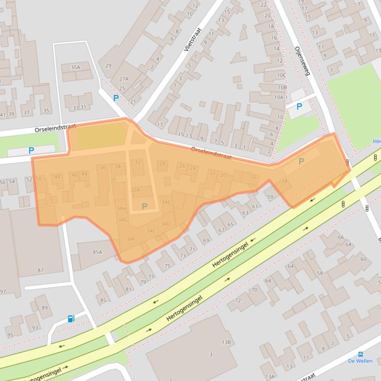 Kaart van postcodegebied 5346SL.