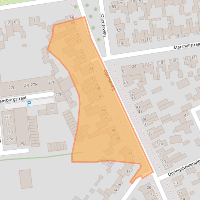 Kaart van postcodegebied 5346SV.