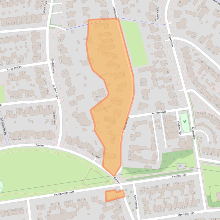 Kaart van postcodegebied 5346SW.