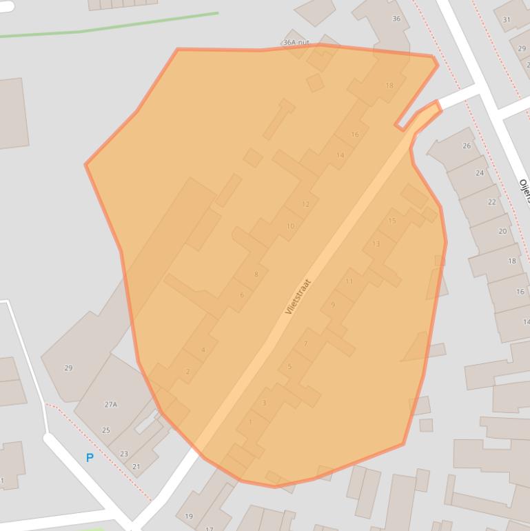 Kaart van postcodegebied 5346SX.