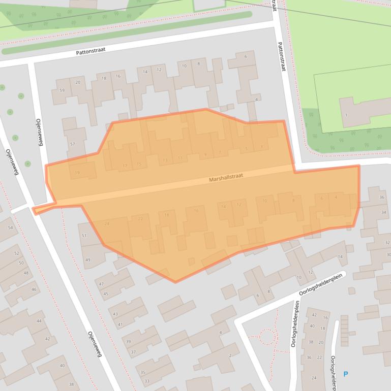 Kaart van postcodegebied 5346TB.