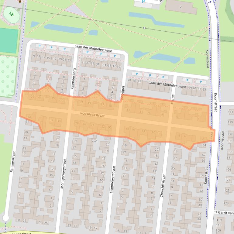 Kaart van postcodegebied 5346TG.