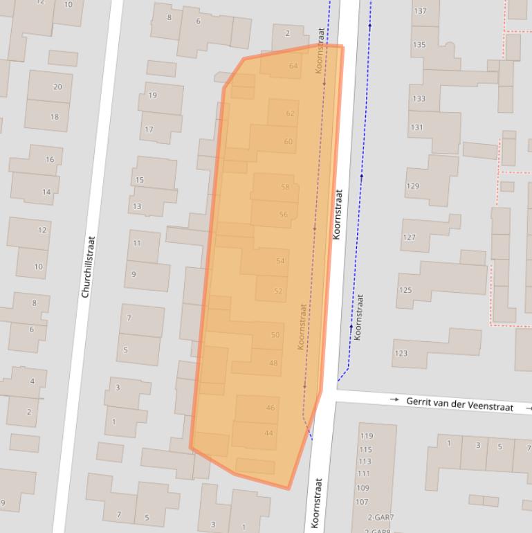 Kaart van postcodegebied 5346TL.