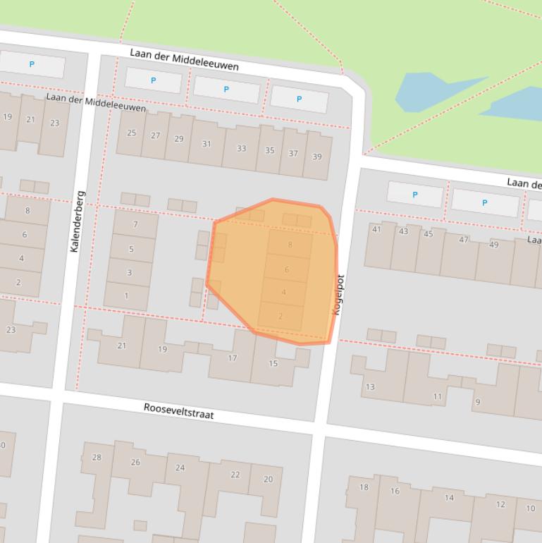 Kaart van postcodegebied 5346TP.