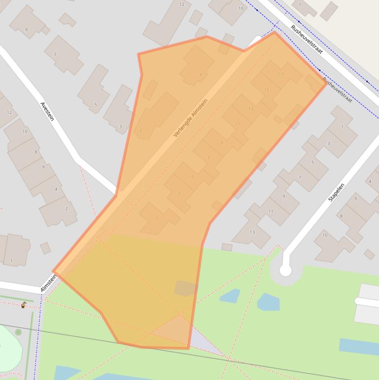 Kaart van postcodegebied 5346TR.