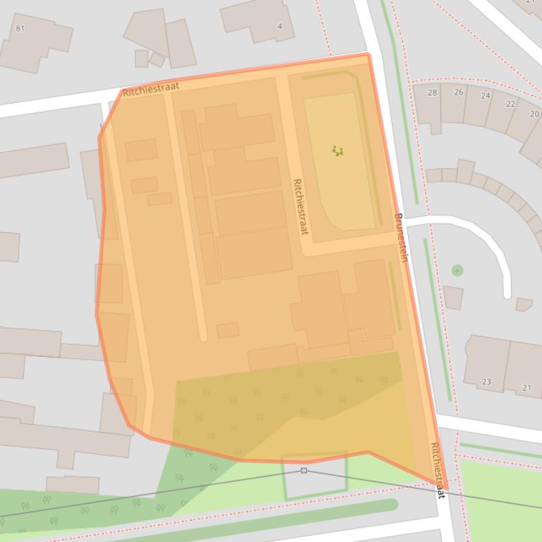 Kaart van postcodegebied 5346TZ.