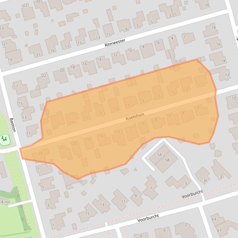 Kaart van postcodegebied 5346WP.