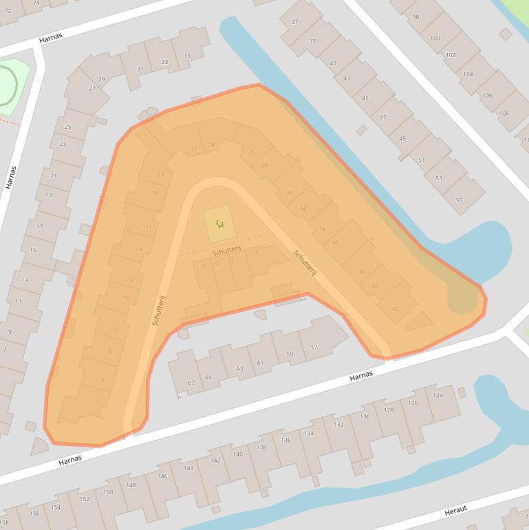 Kaart van postcodegebied 5346WS.