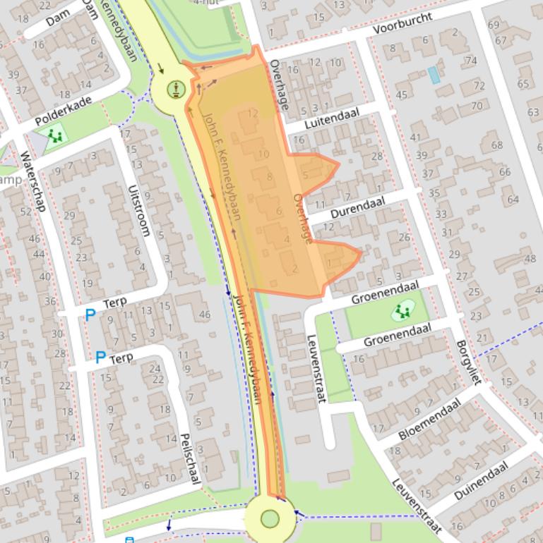 Kaart van postcodegebied 5346XH.