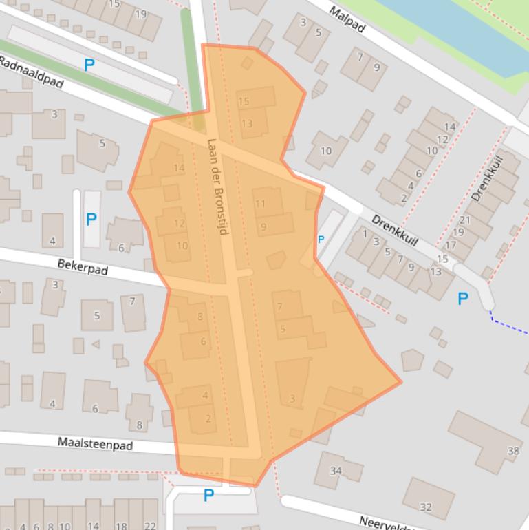 Kaart van postcodegebied 5347HE.